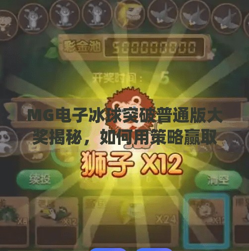 MG电子冰球突破普通版大奖揭秘，如何用策略赢取高额奖励？mg电子冰球突破普通版大奖