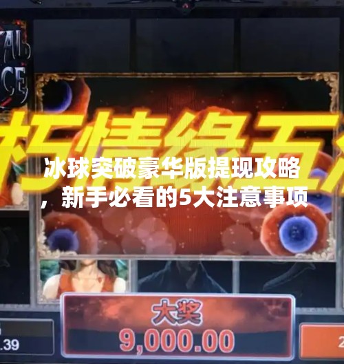 冰球突破豪华版提现攻略，新手必看的5大注意事项，避免血本无归！冰球突破豪华版怎么提现