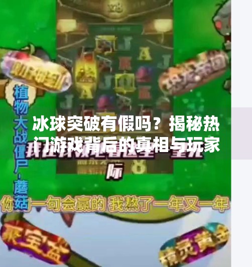 冰球突破有假吗？揭秘热门游戏背后的真相与玩家避坑指南,冰球突破有假吗